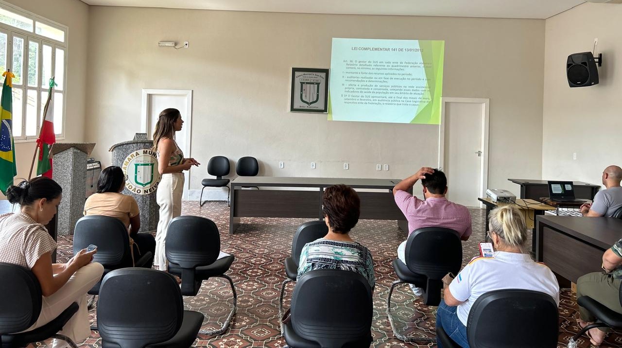 Imagem da notícia: Saúde realiza audiência pública para prestação de contas do 3º quadrimestre de 2025 em João Neiva
