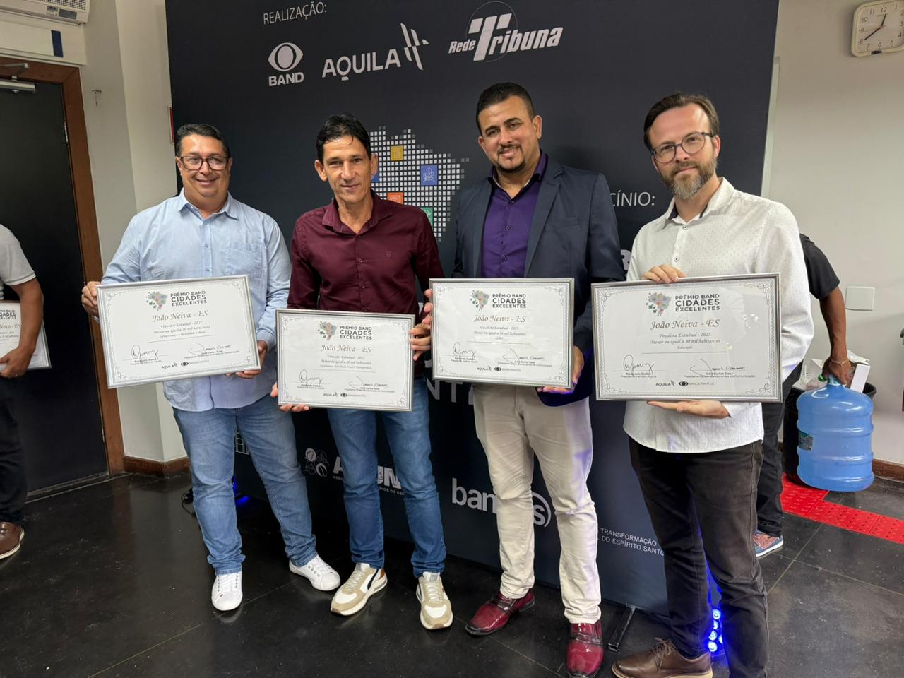 João Neiva brilha no “Oscar da Gestão Pública” e leva dois primeiros lugares no “Prêmio Band Cidades Excelentes 2025”