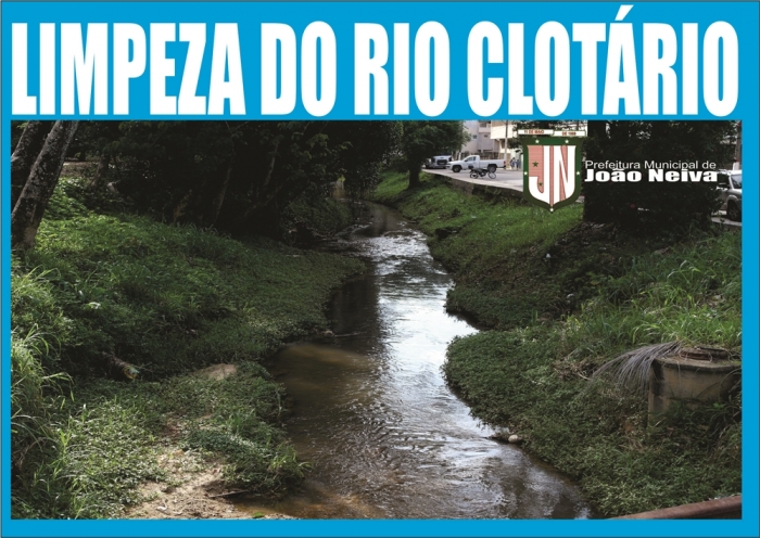 Prefeitura de João Neiva inicia processo para limpeza do Rio Clotário