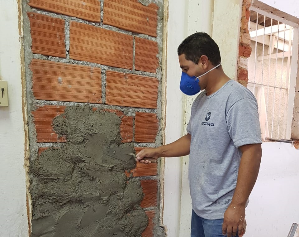 A expectativa para finalizar o trabalho é de cerca de três meses.